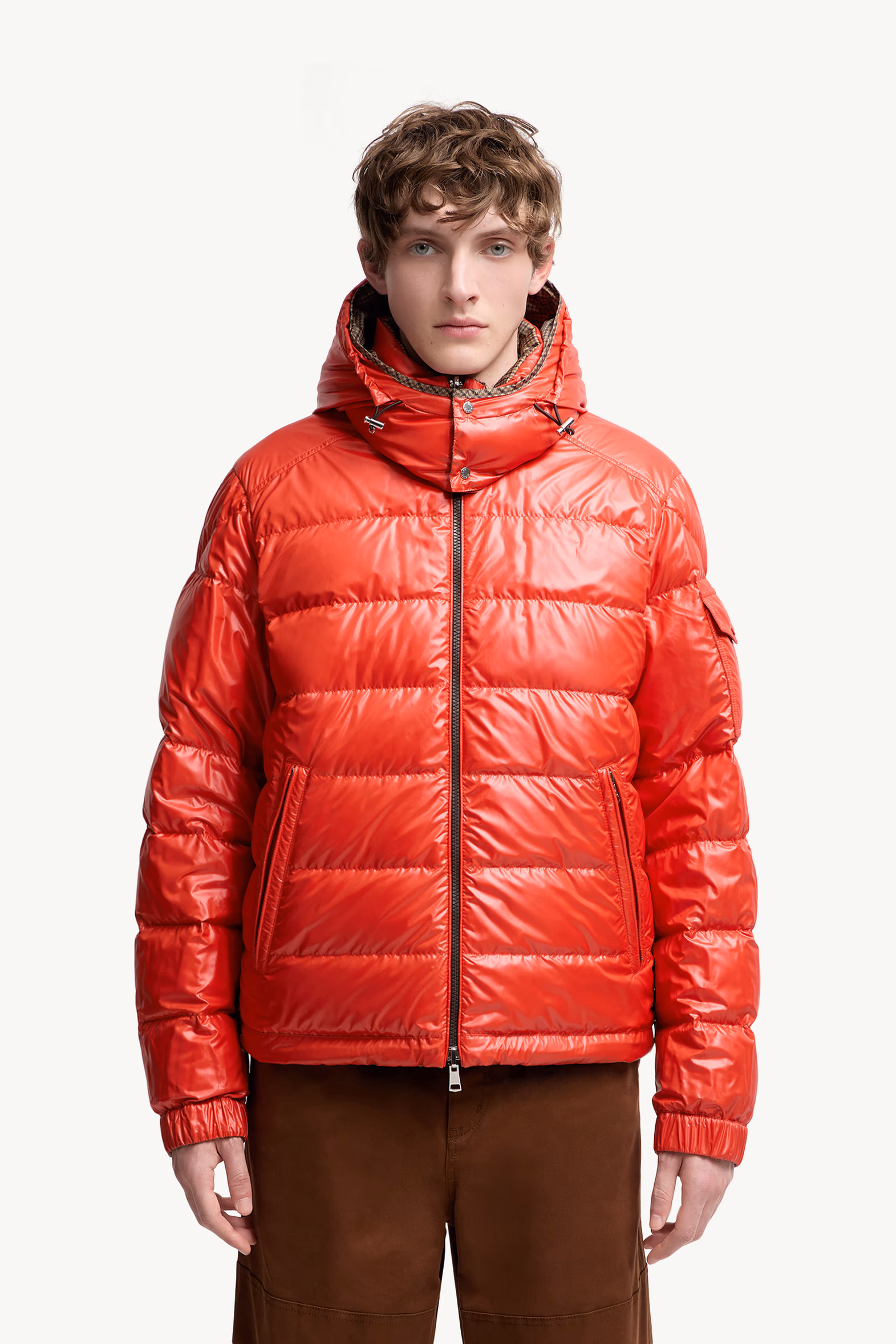Jonage Reversible Hooded Short Down Jacket Men Brown Moncler 6